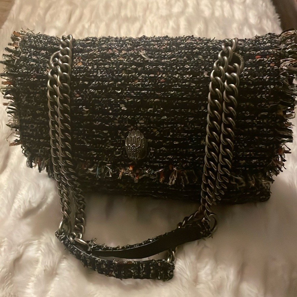 Kurt Geiger tweed shoulder bag